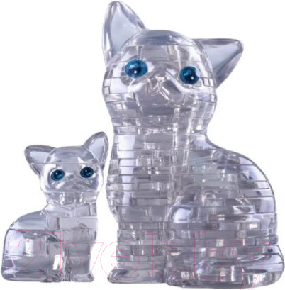 Изображение товара 3D-пазл Crystal Puzzle Кошка / 90126 (серебристый)