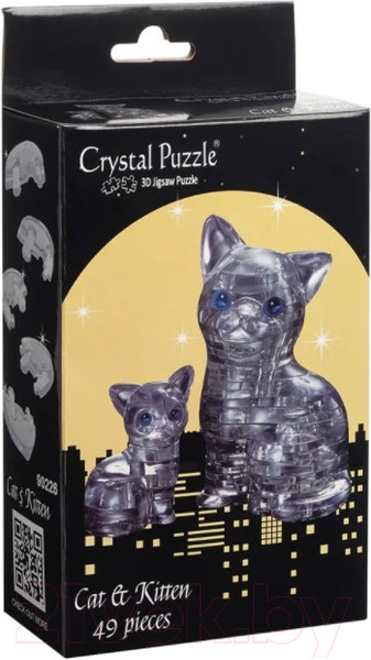Изображение товара 3D-пазл Crystal Puzzle Кошка / 90226 (черный)
