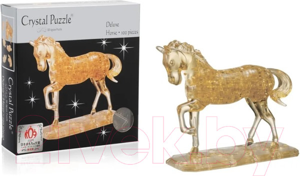 Изображение товара 3D-пазл Crystal Puzzle Лошадь / 91101 (золото)