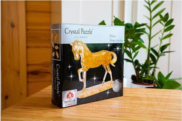 Изображение товара 3D-пазл Crystal Puzzle Лошадь / 91101 (золото)