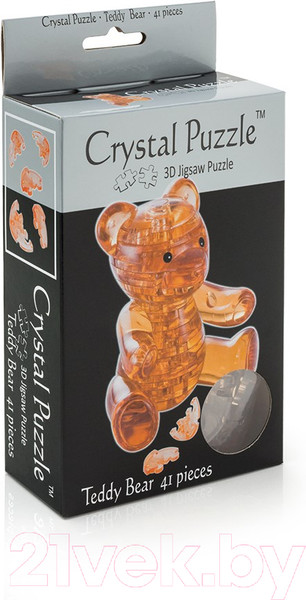 Изображение товара 3D-пазл Crystal Puzzle Мишка / 90214 (янтарный)