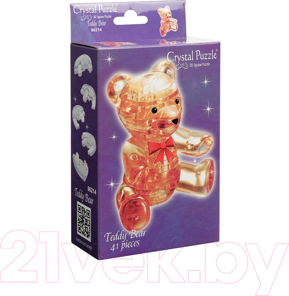 Изображение товара 3D-пазл Crystal Puzzle Мишка / 90214 (янтарный)