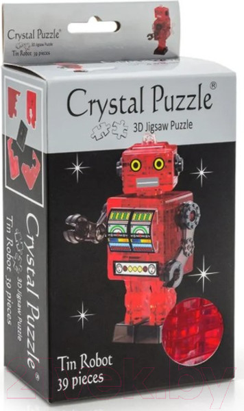 Изображение товара 3D-пазл Crystal Puzzle Робот / 90151 (красный)