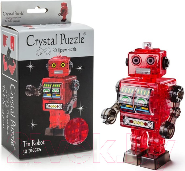Изображение товара 3D-пазл Crystal Puzzle Робот / 90151 (красный)