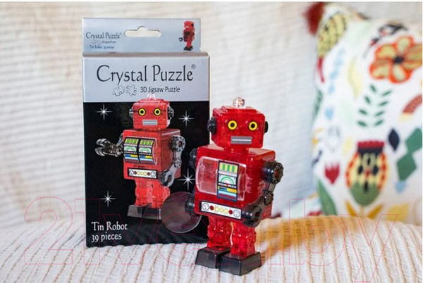 Изображение товара 3D-пазл Crystal Puzzle Робот / 90151 (красный)