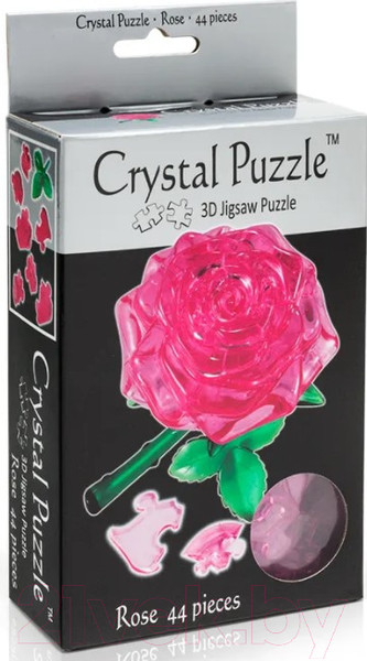 Изображение товара 3D-пазл Crystal Puzzle Роза / 90213 (розовый)
