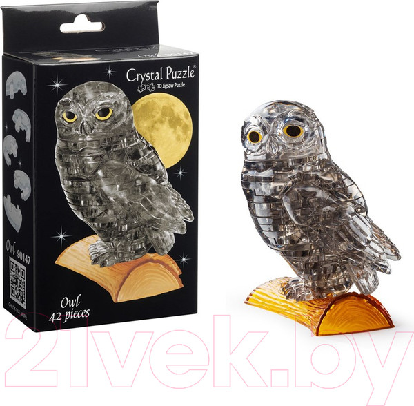 Изображение товара 3D-пазл Crystal Puzzle Сова / 90147 (дымчатый)