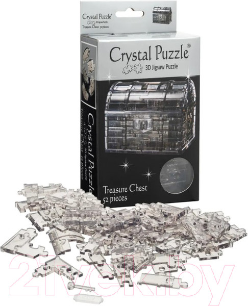 Изображение товара 3D-пазл Crystal Puzzle Сундук пиратский / 90017