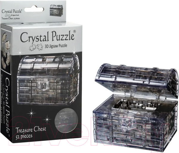Изображение товара 3D-пазл Crystal Puzzle Сундук пиратский / 90017