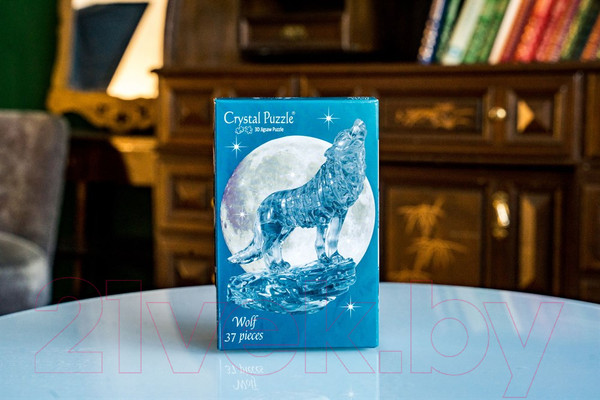 Изображение товара 3D-пазл Crystal Puzzle Черный волк / 90255