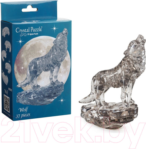 Изображение товара 3D-пазл Crystal Puzzle Черный волк / 90255