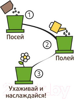 Изображение товара Набор для выращивания растений Happy Plant Астра звездная / hpn-6