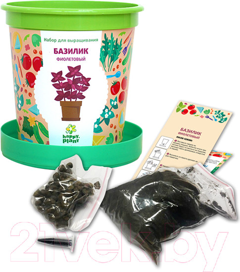 Изображение товара Набор для выращивания растений Happy Plant Базилик фиолетовый / hpn-5
