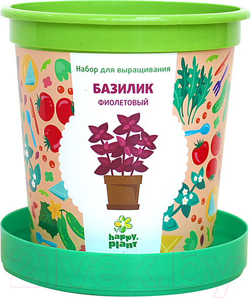 Изображение товара Набор для выращивания растений Happy Plant Базилик фиолетовый / hpn-5