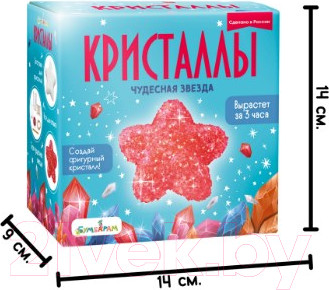 Изображение товара Набор для выращивания кристаллов Bumbaram Фигурный кристалл. Звезда / A121 (красный)