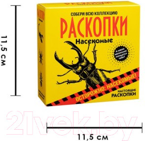 Изображение товара Набор для опытов Bumbaram Набор для проведения раскопок. Насекомые / dig-30