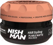 Изображение товара Паста для укладки волос NishMan M6 Pliable Матовая подвижная фиксация (100мл)