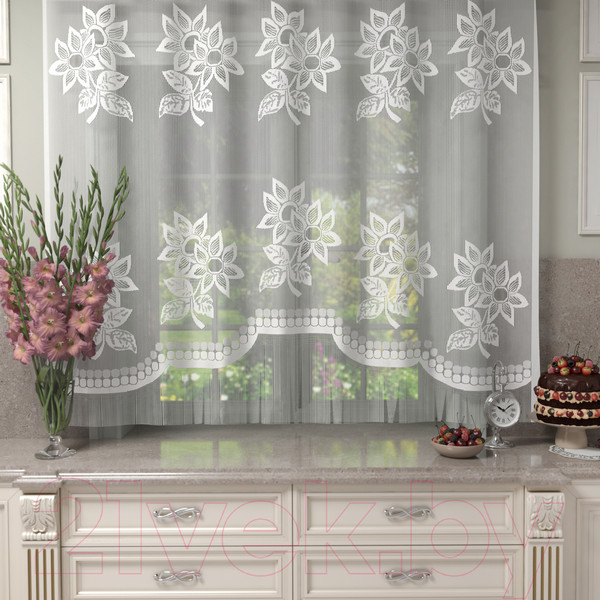 Изображение товара Гардина Лента Е691 (155x210, белый)