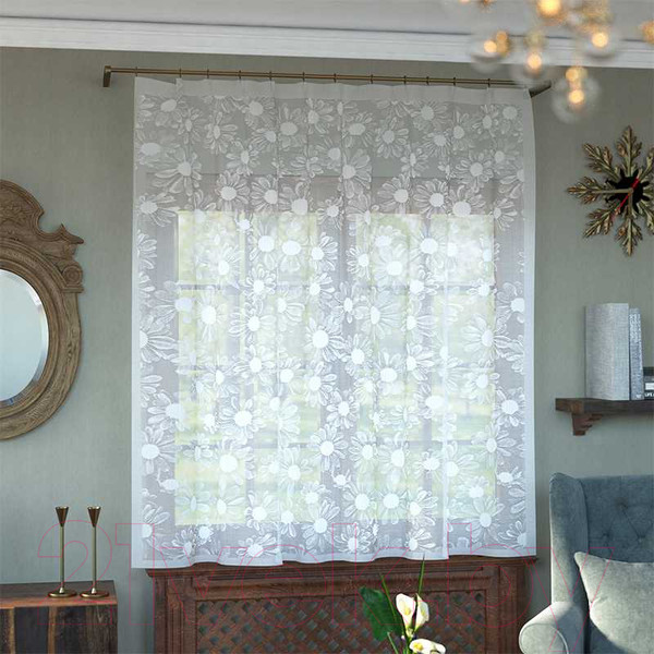 Изображение товара Гардина Лента А874 (160x145, белый)