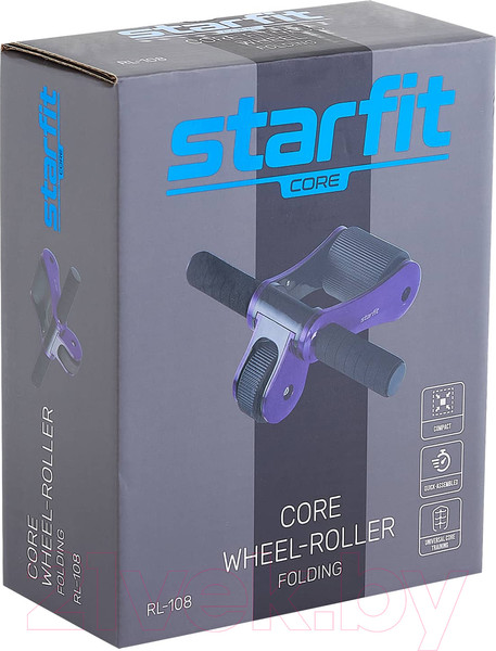 Изображение товара Ролик для пресса Starfit RL-108 (черный/фиолетовый)