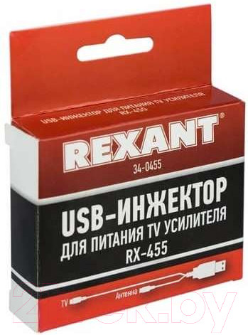 Изображение товара Инжектор питания для антенны Rexant Модель RX-455 / 34-0455