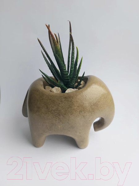 Изображение товара Кашпо Нашы майстры Слон / 1070-2 (песочный)