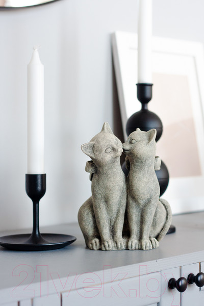 Изображение товара Статуэтка Нашы майстры Коты с бантами / 3037-1 (мраморный)