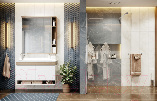 Изображение товара Душевая стенка Ambassador Walk-In 90x200 / 15031101 