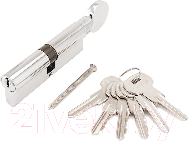 Изображение товара Цилиндровый механизм замка Аллюр AG 80-6К CP вертушка (хром)