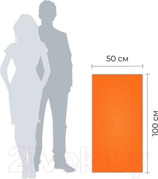 Изображение товара Полотенце Clam S007 50х100 (оранжевый)