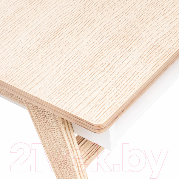 Изображение товара Журнальный столик Импэкс Leset Сканди (дуб/молочный дуб/белый)