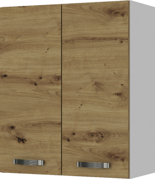 Изображение товара Шкаф навесной для кухни Anrex Alesia 2D/60-F1 (серый/дуб онтарио)