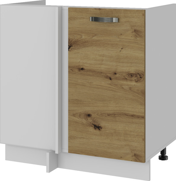Изображение товара Шкаф под мойку Anrex Alesia угловой 1D/80 F1 (серый/дуб онтарио)
