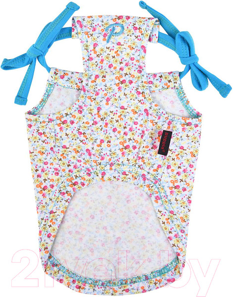 Изображение товара Футболка для животных Puppia WildFlower / PAUB-TS1806-SB (L, голубой)