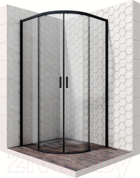Изображение товара Душевой уголок Ambassador Queen Black 90x90x200 / 11011201