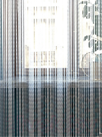 Изображение товара Штора Лента Д36 (265x145, белый)