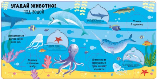 Изображение товара Развивающая книга CLEVER Угадай животное с окошками