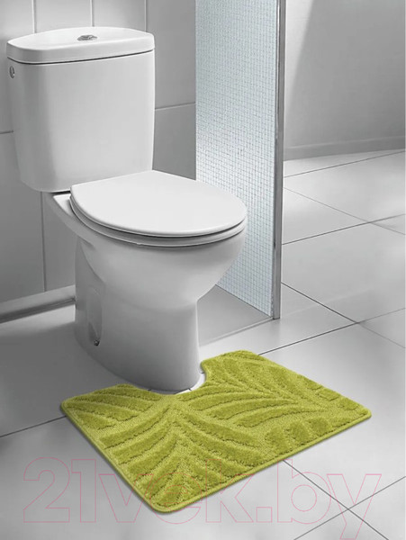Изображение товара Коврик для туалета Shahintex Актив 50x60 (салатовый)