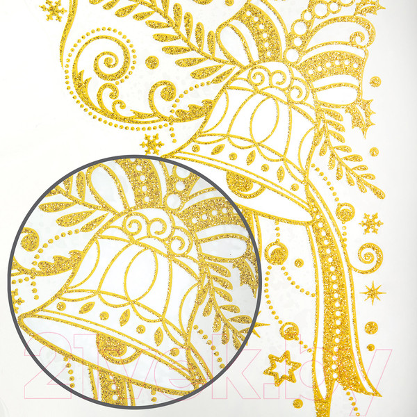 Изображение товара Набор наклеек на окно Золотая сказка Снегурочка и зверята / 591181