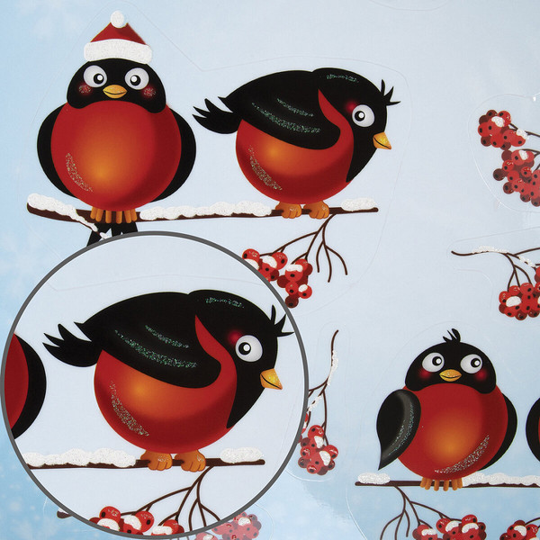 Изображение товара Набор наклеек на окно Золотая сказка 591185