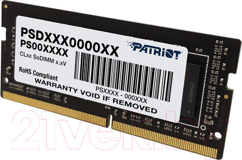 Изображение товара Оперативная память DDR4 Patriot PSD432G26662S