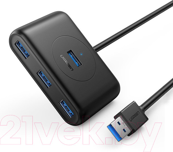 Изображение товара USB-хаб Ugreen CR113 / 20291 (черный)
