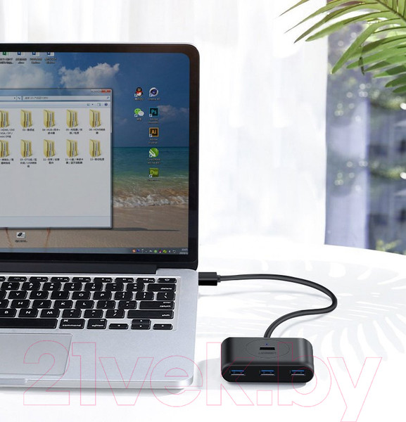 Изображение товара USB-хаб Ugreen CR113 / 20291 (черный)