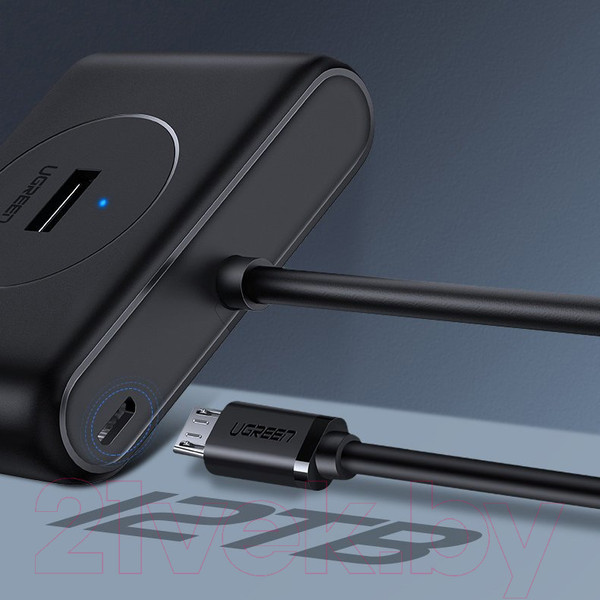 Изображение товара USB-хаб Ugreen CR113 / 20291 (черный)