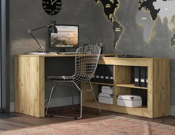 Изображение товара Письменный стол Интерлиния Loft LT-СП (дуб золотой/антрацит)