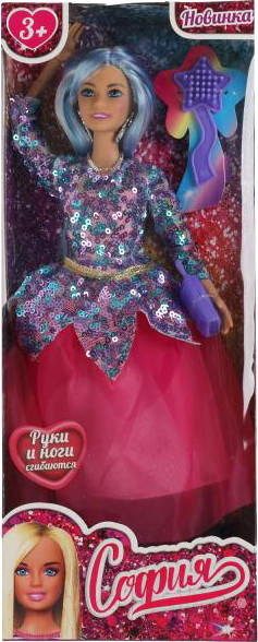 Изображение товара Кукла с аксессуарами Карапуз София В вечернем платье / 66001-BF13-S-BB