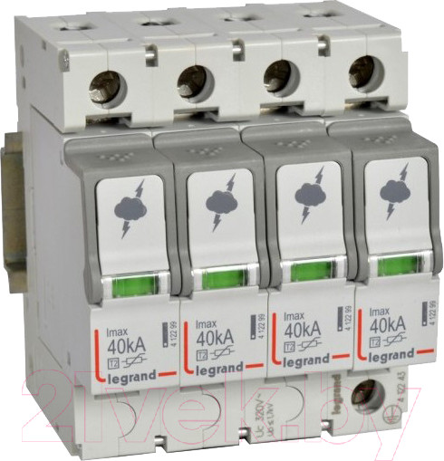 Изображение товара Ограничитель перенапряжения Legrand T2 In 20kA / 412243