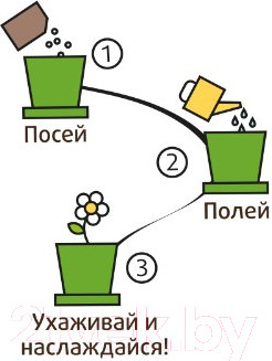 Изображение товара Набор для выращивания растений Happy Plant Подсолнух миниатюрный / hpn-17