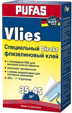 Изображение товара Клей для обоев Pufas Euro 3000 Флизелиновый Директ (300г)