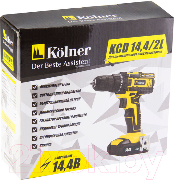Изображение товара Аккумуляторная дрель-шуруповерт Kolner KCD 14.4/2L